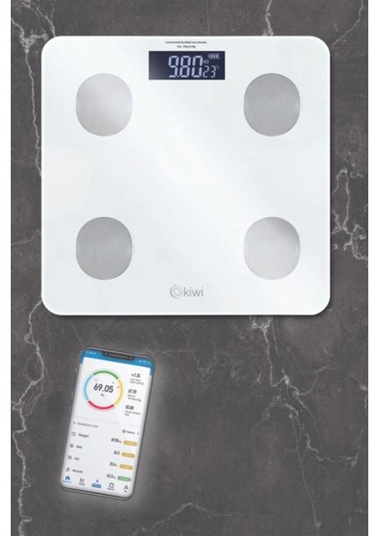 KBS-1085 Akıllı Banyo Baskülü Beyaz