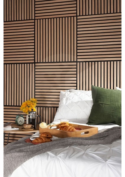 Özbir Kıtchen Safir Meşe Akustik Duvar Paneli 40X40 Ahşap Duvar Paneli indirimleri