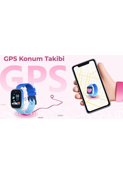 KW12 4glı Akıllı Çocuk Saati - Görüntülü Görüşme ve Konum Takibi