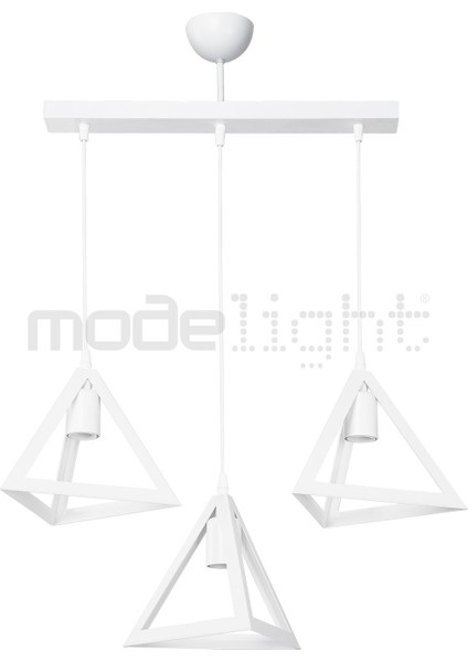 Prizma 3lü Sıralı Avize Beyaz (Beyaz Laleli) Salon-Oturma-Çocuk-Yemek-Yatak Odası--Antre-Mutfak modelleri