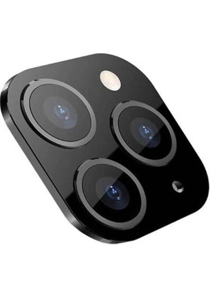 Iphone X- Iphone 11 Pro Uyumlu Kamera Lens Dönüştürücü-Siyah Renk