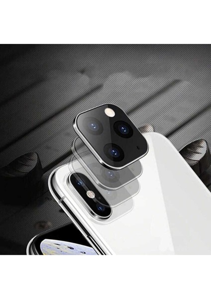 Iphone X- Iphone 11 Pro Uyumlu Kamera Lens Dönüştürücü-Siyah Renk modelleri