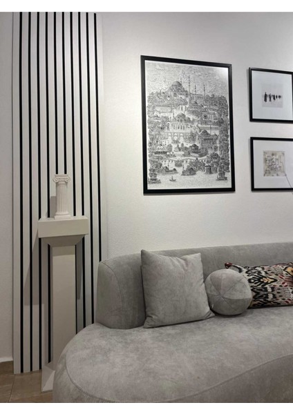 Özbir Kıtchen Beyaz Akustik Duvar Paneli 100X240 Ahşap Duvar Paneli fırsatları