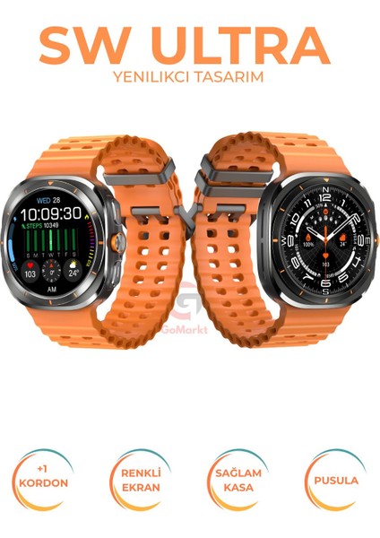 Watch Sw Ultra 47MM Titanyum Kasa Spor Kordonlu Akıllı Saat fiyatları