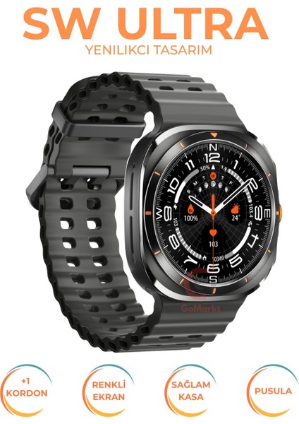 Watch Sw Ultra 47MM Titanyum Kasa Spor Kordonlu Akıllı Saat modelleri