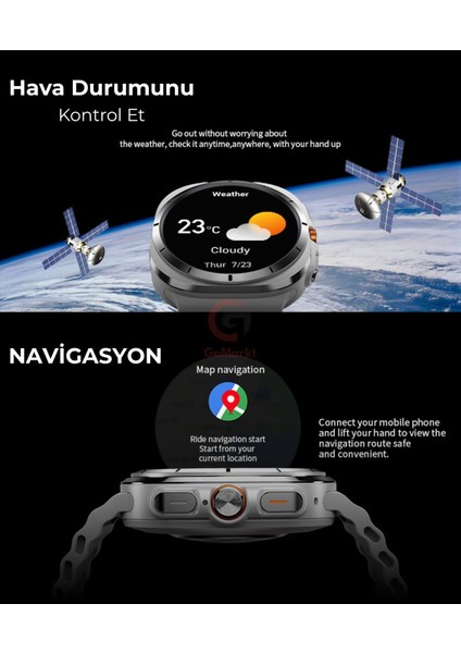 Watch Sw Ultra 47MM Titanyum Kasa Spor Kordonlu Akıllı Saat indirimleri