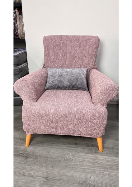 Streç Lastikli Esnek Yıkanabilir Pamuklu Jakarlı Berjer Koltuk Örtüsü (Tek Kişilik Koltuk Için) fiyatları