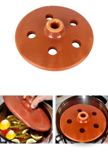 Dolma Sarma Taşı Kapağı -Çömlek Delikli Dolma Taşı Yaprak Sarma Güveç Pişirme Kapak fiyatları