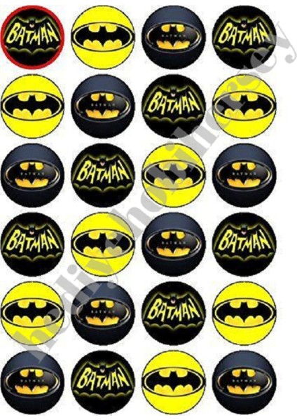 Yenilebilir Pasta Resmi Kurabiye Baskısı Pirinç Kağıdı Batman Pasta Kurabiye Baskısı