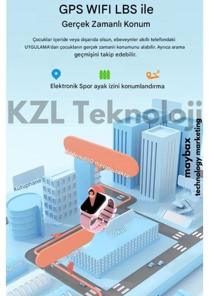 Sim Kartlı Wonlex KT01 Akıllı Çocuk Saati Sesli-Görüntülü Gürüşme Gps Konum Takip Btk Kayıtlı indirimleri