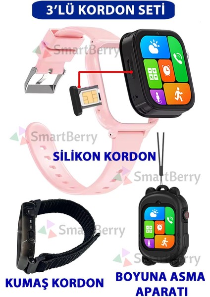 Z53 Görüntülü Görüşme Gps Wıfı Net Konum Gizli Dinleme Akıllı Çocuk Takip Saatilı - Pembe fiyatları