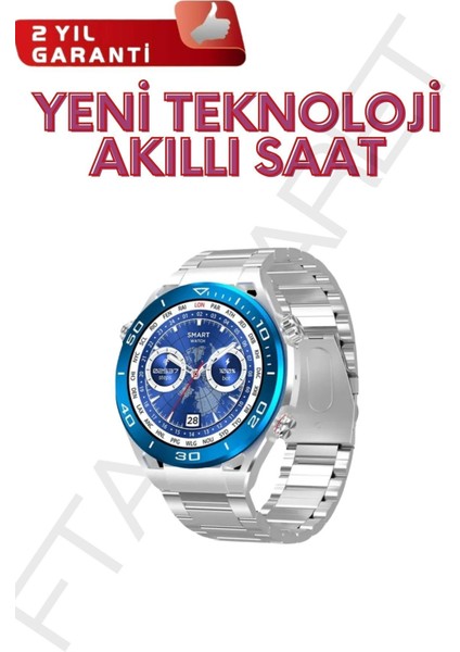 Sk4 Akıllı Saat | Şık Metal + Silikon Kordonlu, Spor Modları ve Sağlık Takip Özellikli