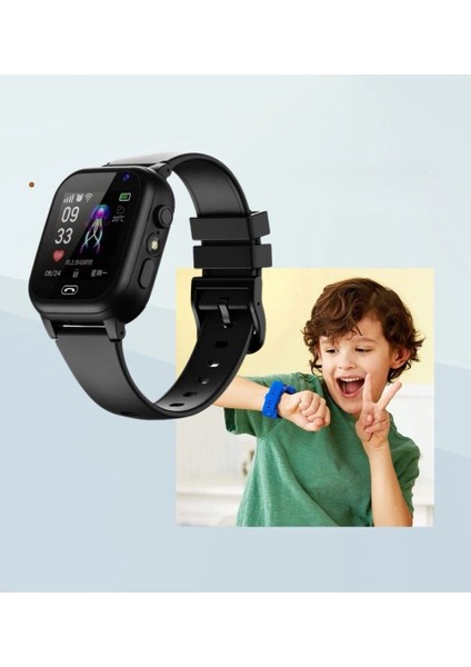 Sım Kartlı Sos Özellikli Konum Takipli Akıllı Çocuk Takip Saat-Dalmaçyalı Siyah Q19 fiyatları