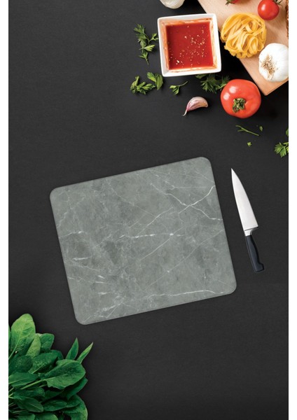 Cam Kesme Tahtası - Cam Kesme Tablası | Gri Mermer Görünümlü | 29CM x 34CM fiyatları