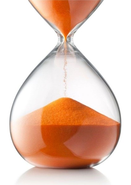 1 Saatlik Cam Malzeme Kum Saati Şık Dekoratif Hediyelik Turuncu Renk modelleri