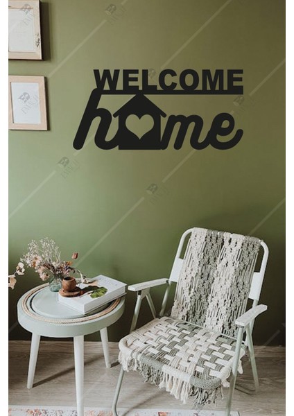 Ahşap Welcome Home Yazılı Ev Duvar Dekoru Kapı Süsü Cafe Antre Için Dekoratif modelleri