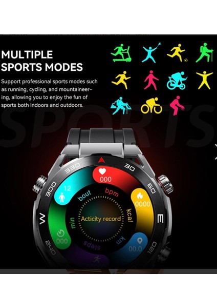 Hw5 Ultimate Süper Amoled 1.52 Inc 3 Kordon Deri Silikon Metal Nabız Ölçer Sayısız Özellik modelleri