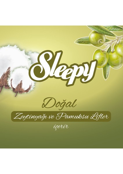 Sleepy Doğal Zeytinyağlı Islak Havlu Mendil 90 Adet