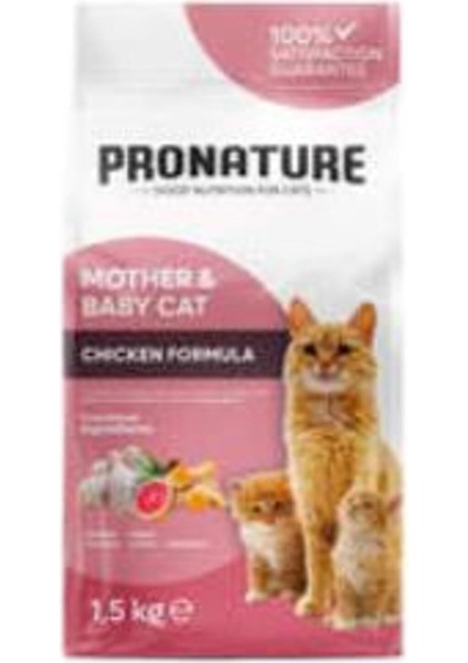 Mother Baby Kuru Kedi Maması Tavuk Etli 1,5 kg