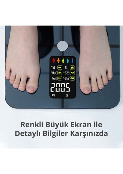Sport HZ-1121 Multifonksiyon Ekranlı Akıllı Bluetooth Baskül HZ-1121 fırsatları
