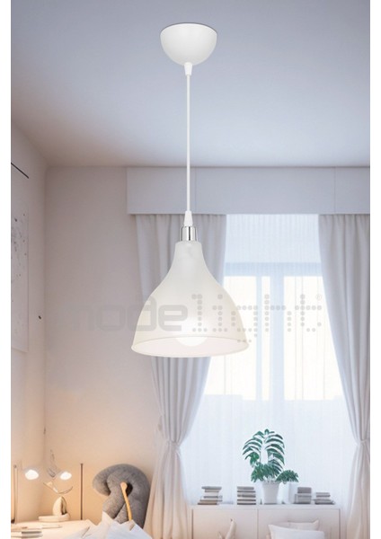 Sarkıt Avize Yatak Odası Salon Mutfak Hol Antre Koridor Ronda Tekli Sarkıt Füme Bal Şeffaf Opal