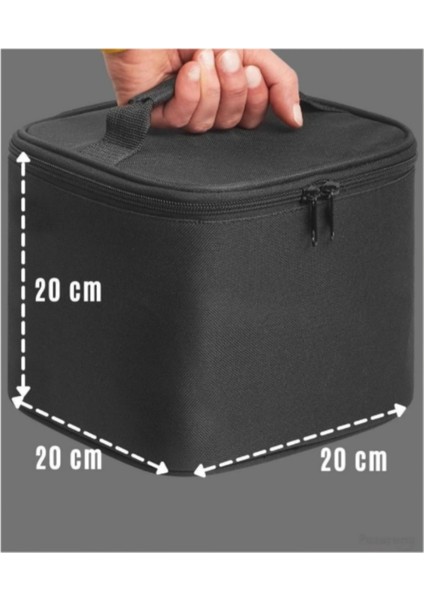 Highconcept Tek Bölmeli Soğuk Tutan Makyaj Çantası Seyahat Makyaj Organizeri 20*20*20 cm modelleri