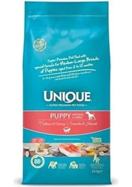 Unique Puppy M&l With Salmon& Anchovy 15 kg