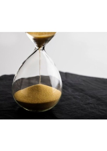 1 Saatlik Cam Malzeme Kum Saati Şık Dekoratif Hediyelik Krem Rengi fiyatları