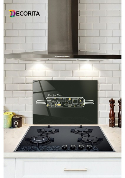 Cam Ocak Arkası Koruyucu | Kitchen Tools - Mutfak Gereçleri | 40CM x 60CM