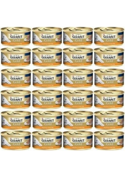 Gold Kiyilmis Hindi Etli Yas Kedi Mamasi 85 gr 24 Adet