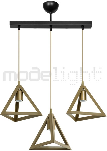 Prizma 3lü Sıralı Avize Siyah / Eskitme Salon-Oturma-Çocuk-Yemek-Yatak Odası-Antre-Mutfak modelleri