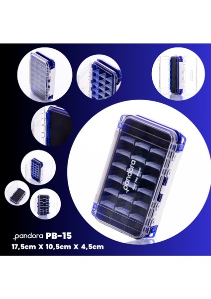 Pandora Balıkçı Kutusu Pb 15 17.5cm x 10.5cm x 4.5cm