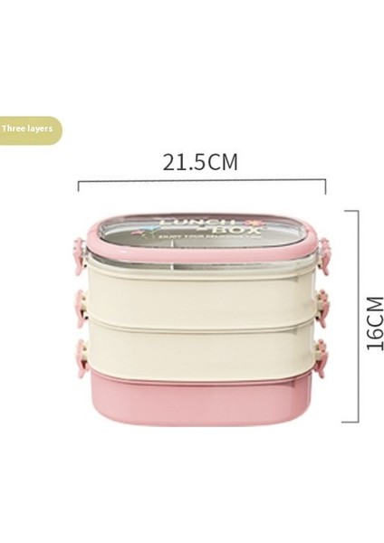 Öğle Yemeği Kutusu Bölmesi Çok Katmanlı Öğle Yemeği Kutusu Mikrodalgada Isıtılabilir Büyük Kapasiteli Taşıt Öğrencileri Parti Özel Öğle Yemeği Kutusu (Yurt Dışından)