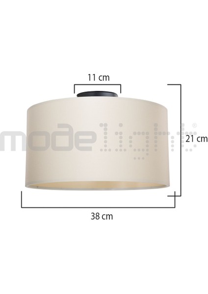 Goza 38 cm Silindir Plafonyer Avize Finlin Krem Salon-Oturma-Çocuk-Yemek-Yatak Odası--Antre-Mutfak fırsatları