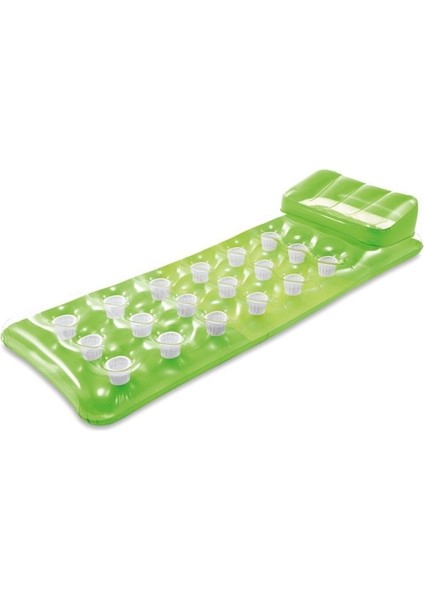 Bardaklı Yastıklı Deniz Yatağı - Yastıklı Havuz Yatağı - Yastıklı Şişme Yatak-Şişme Yatak 188X71 cm