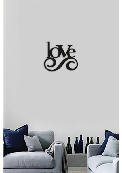Dekoratif 5 mm Siayh Mdf Love Yazısı Duvar Dekoru Tablo fırsatları