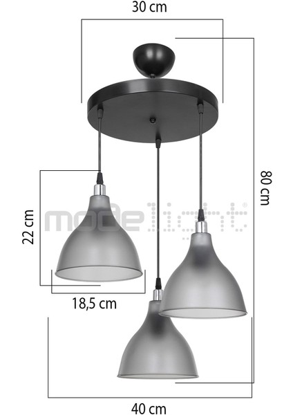 Ronda 3lü Çember Avize Füme Salon-Oturma Odası-Çocuk Odası-Yatak Odası-Yemek Odası-Antre-Mutfak fırsatları