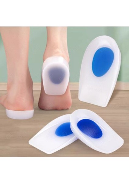 Topuk Silikonu Mavi Beyaz Küçük Boy Kadın