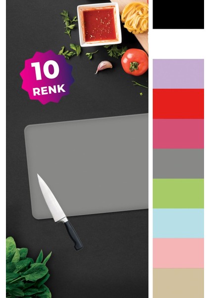 Düz Renk - Gri | Cam Kesme Tahtası - Cam Kesme Tablası | 30CM x 40CM fiyatları