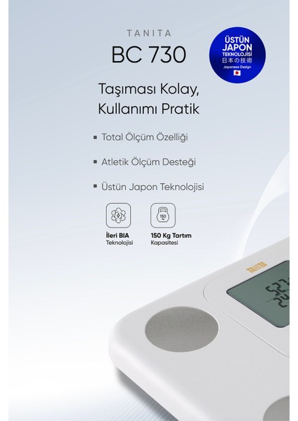 Bc 730 White Innerscan Akıllı Dijital Tartı | Yağ, Sıvı, Kas, Kilo Ölçer Vücut Analiz Tartısı fiyatları