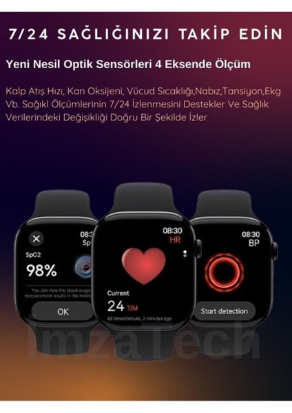 Hk 10 Pro Max Akıllı Saat Parlak Kasa Rengi Watch 10 Kordon Hediyeli Arama Cevaplama Galeri Chat Gp indirimleri