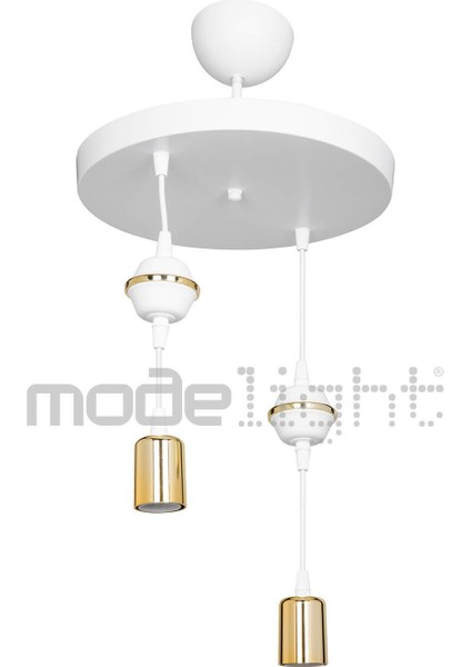 Akses 2li Beyaz Gold Dekoratif Avize Salon-Oturma-Çocuk-Yatak Odası-Yemek Odası-Antre-Mutfak modelleri