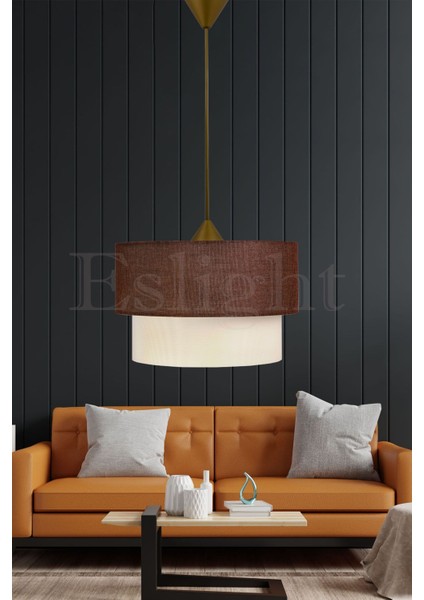 Sarkıt Pasta Avize Salon Avize Yatak Odası Kahverengi Avize K84