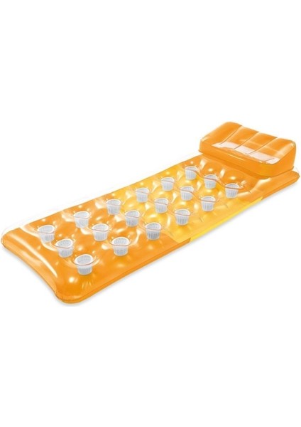 Bardaklı Yastıklı Deniz Yatağı - Yastıklı Havuz Yatağı - Yastıklı Şişme Yatak-Şişme Yatak 188X71 cm