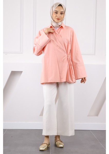 Gül Kurusu Yandan Bağlamalı Kimono modelleri