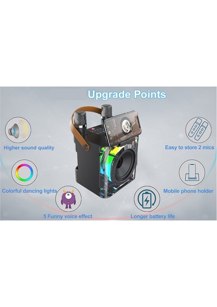 Music Rhythm Light Stereo Surround Kablosuz Subwoofer Beyaz (Yurt Dışından) fırsatları