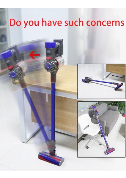 Braket Tutucu Eki Klip Duvara Montaj Standı Dock Xiaomi Dyson V11 V10 V8 7 V6 Sopa Elektrikli Süpürge Değnek Tüpü (Yurt Dışından)
