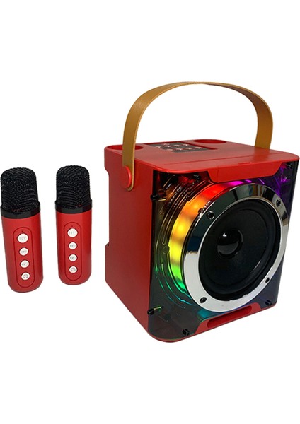 Music Rhythm Light Stereo Surround Kablosuz Subwoofer Kırmızı (Yurt Dışından)