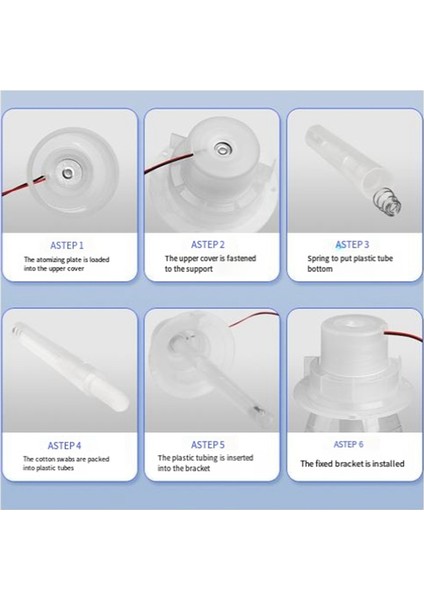 4 Adet Atomizasyon Sprey Plastik Braket USB Mini Nemlendirici Dıy Deneyi Ultrasonik Atomizasyon Modülü Braketi (Yurt Dışından)