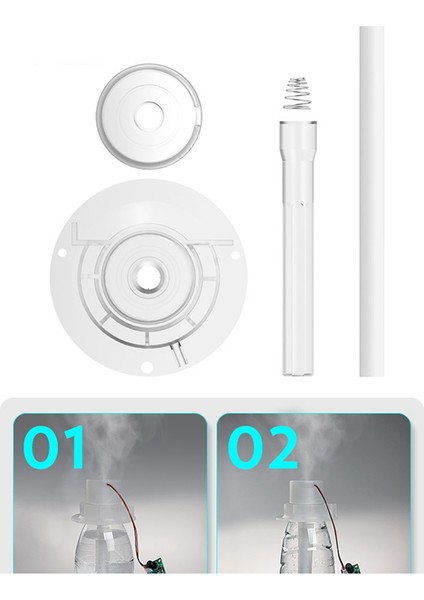 4 Adet Atomizasyon Sprey Plastik Braket USB Mini Nemlendirici Dıy Deneyi Ultrasonik Atomizasyon Modülü Braketi (Yurt Dışından)